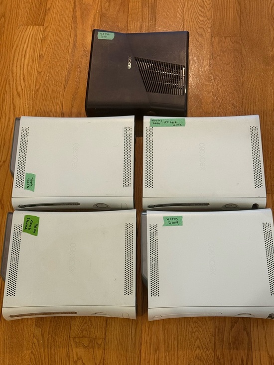 Xbox Other - Lot Of 5 Xbox 360 Consoles